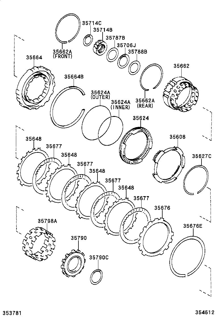  ALPHARD |  CENTER SUPPORT PLANETARY SUN GEAR ATM