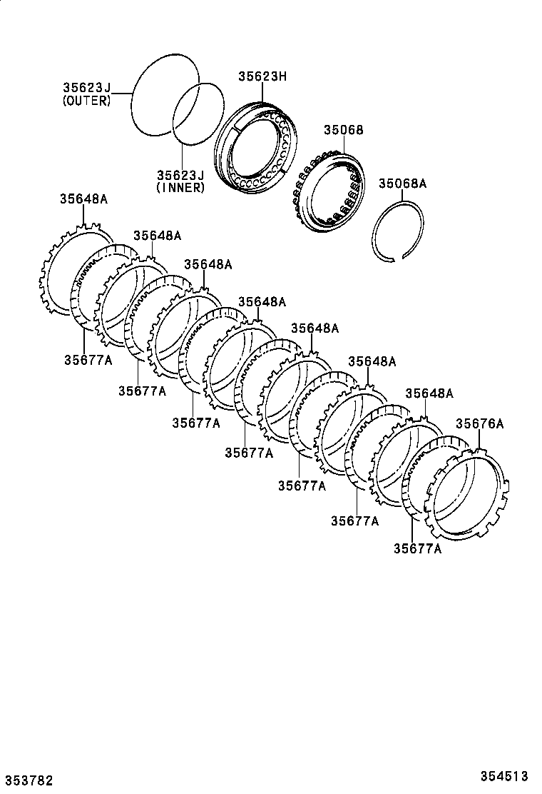  ALPHARD |  BRAKE NO 3 1ST REVERSE BRAKE ATM
