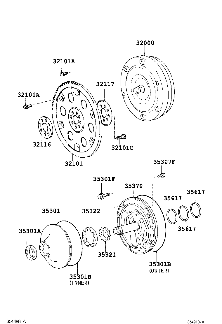  CROWN |  TORQUE CONVERTER FRONT OIL PUMP CHAIN ATM