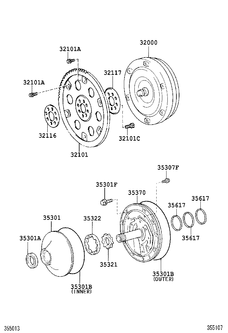  CROWN CHINA |  TORQUE CONVERTER FRONT OIL PUMP CHAIN ATM
