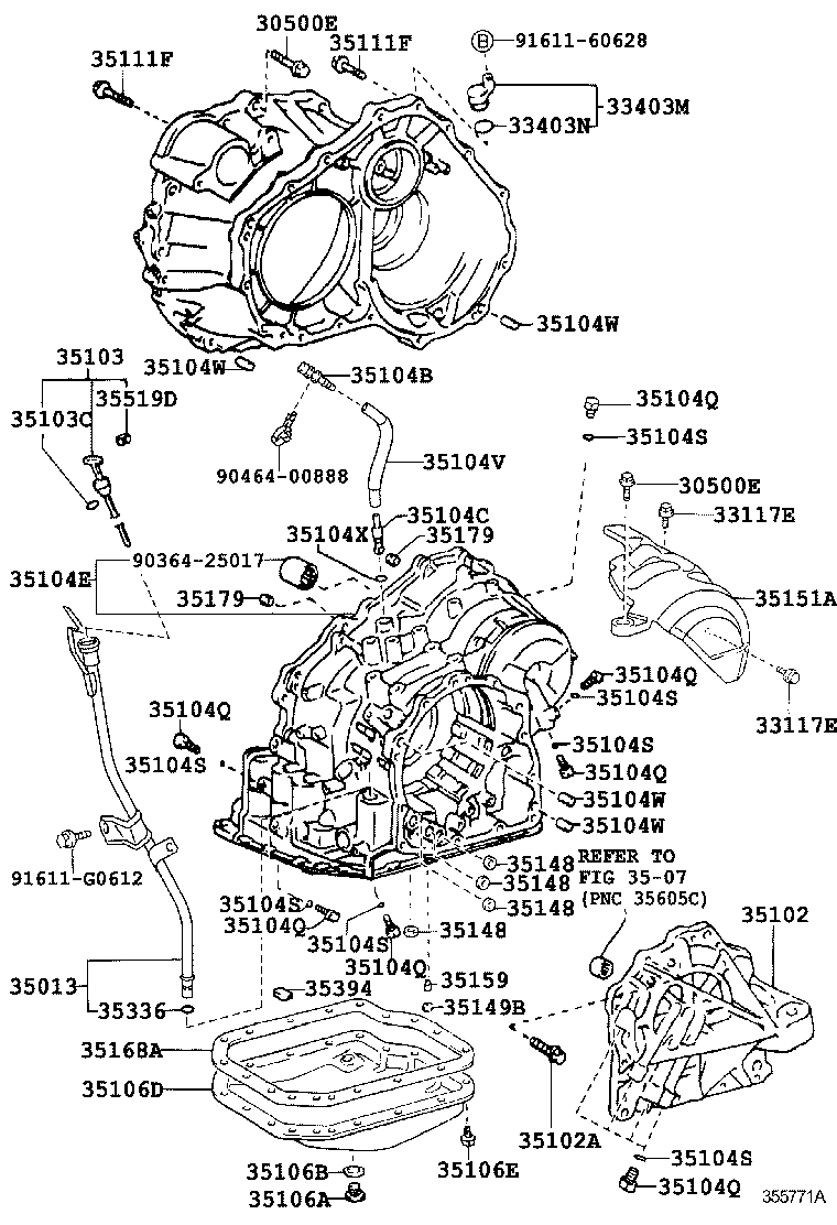  CAMRY AURION HV ARL |  TRANSMISSION CASE OIL PAN ATM