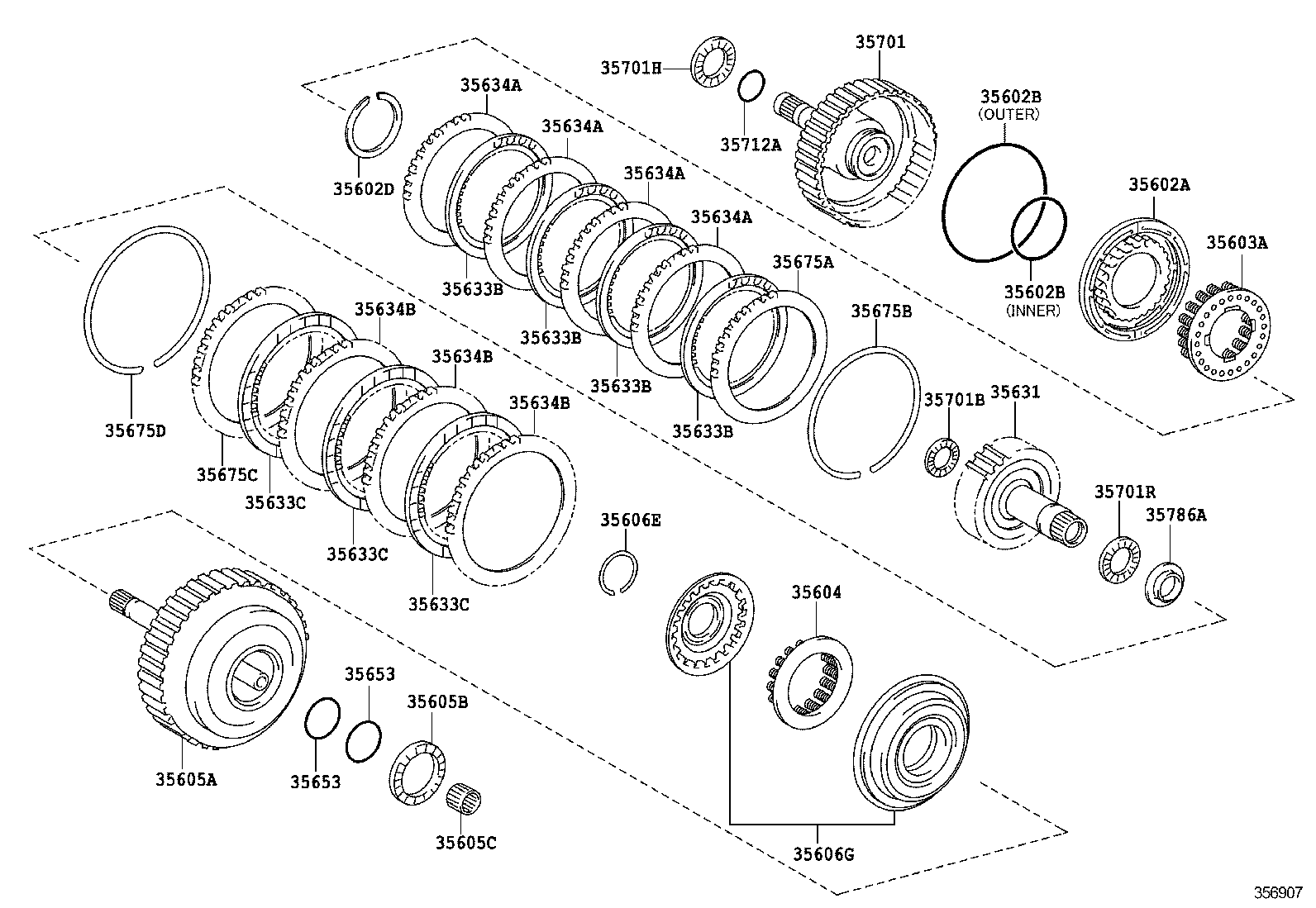  RAV4 |  BRAKE BAND MULTIPLE DISC CLUTCH ATM