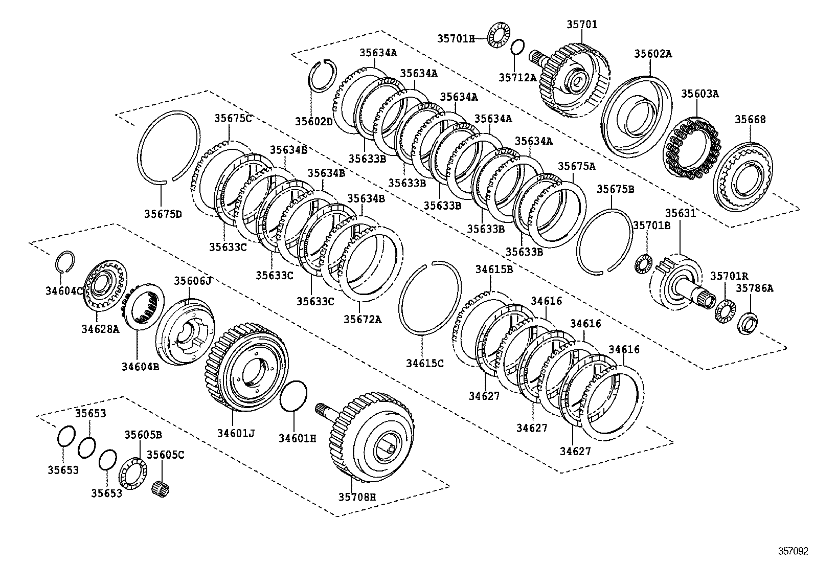  CAMRY AURION HV ARL |  BRAKE BAND MULTIPLE DISC CLUTCH ATM