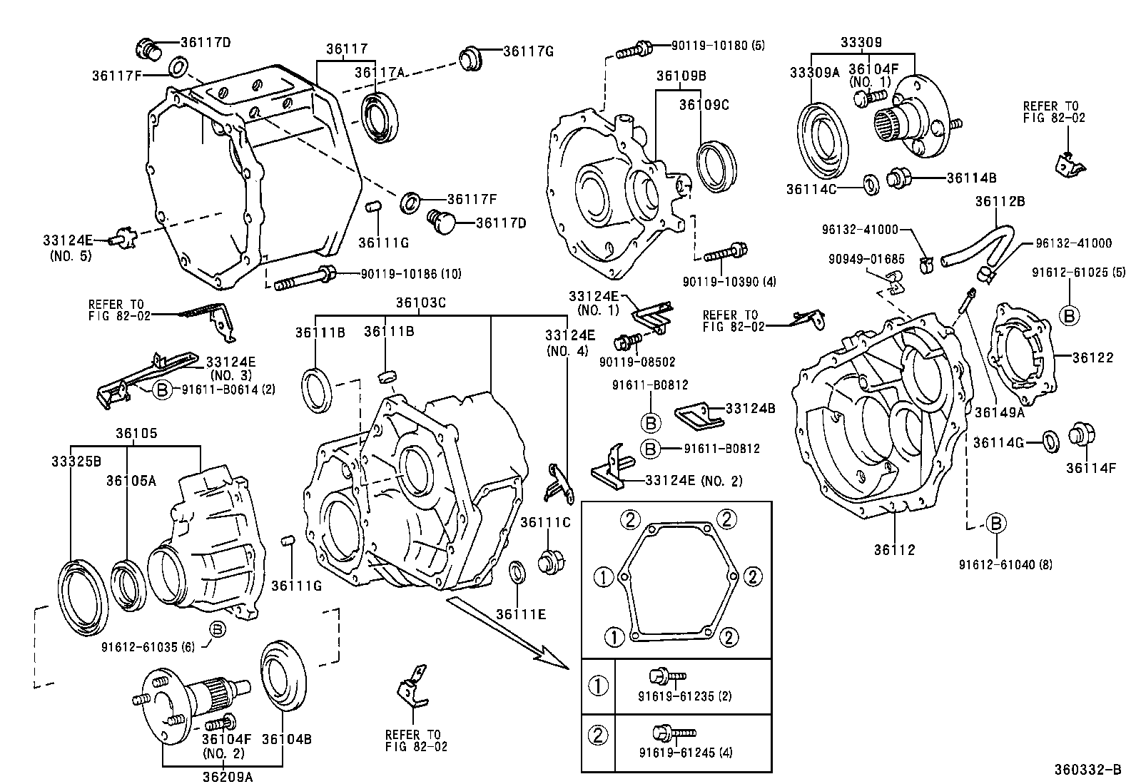  LAND CRUISER 100 105 |  TRANSFER CASE EXTENSION HOUSING