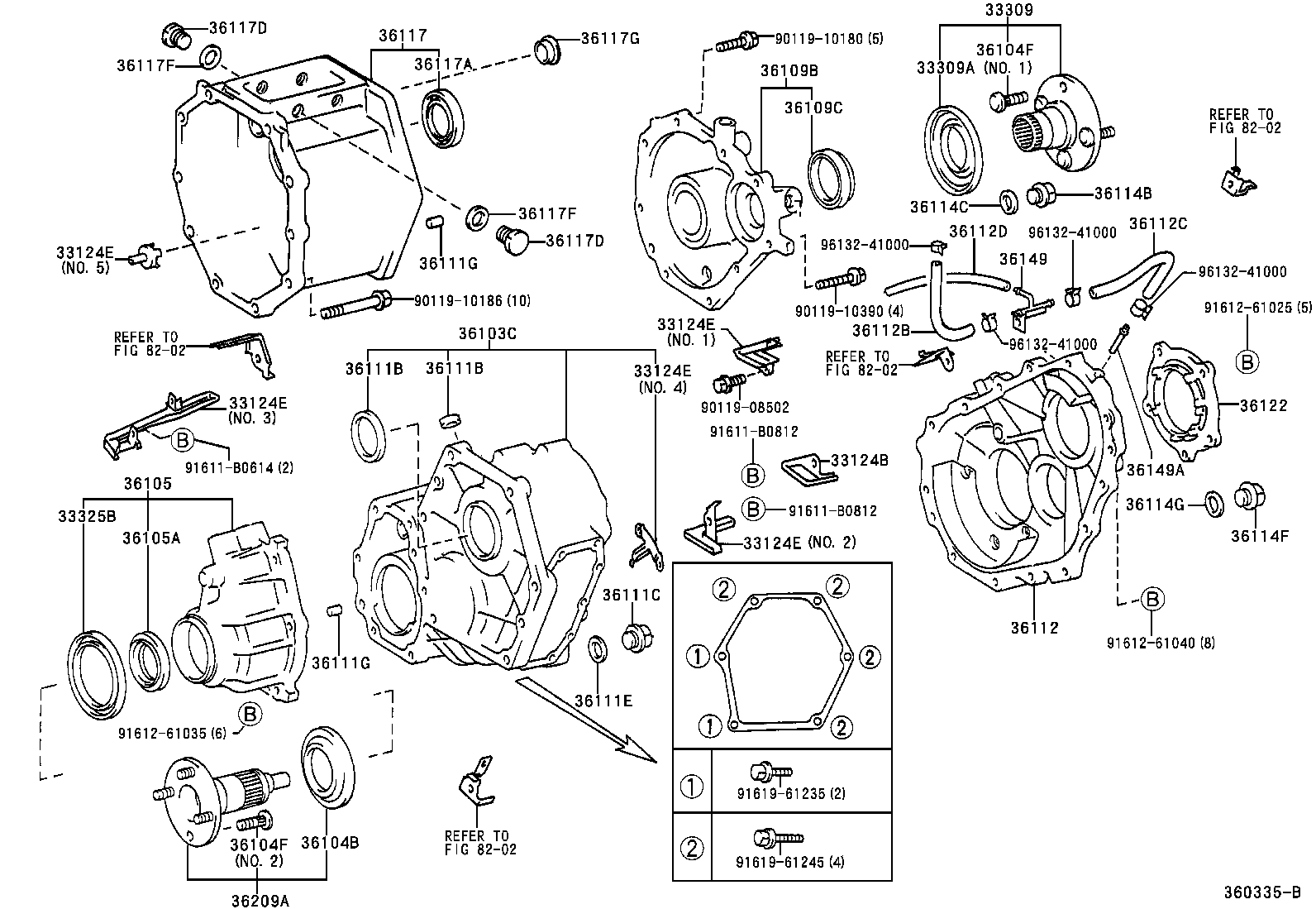  LAND CRUISER 100 105 |  TRANSFER CASE EXTENSION HOUSING