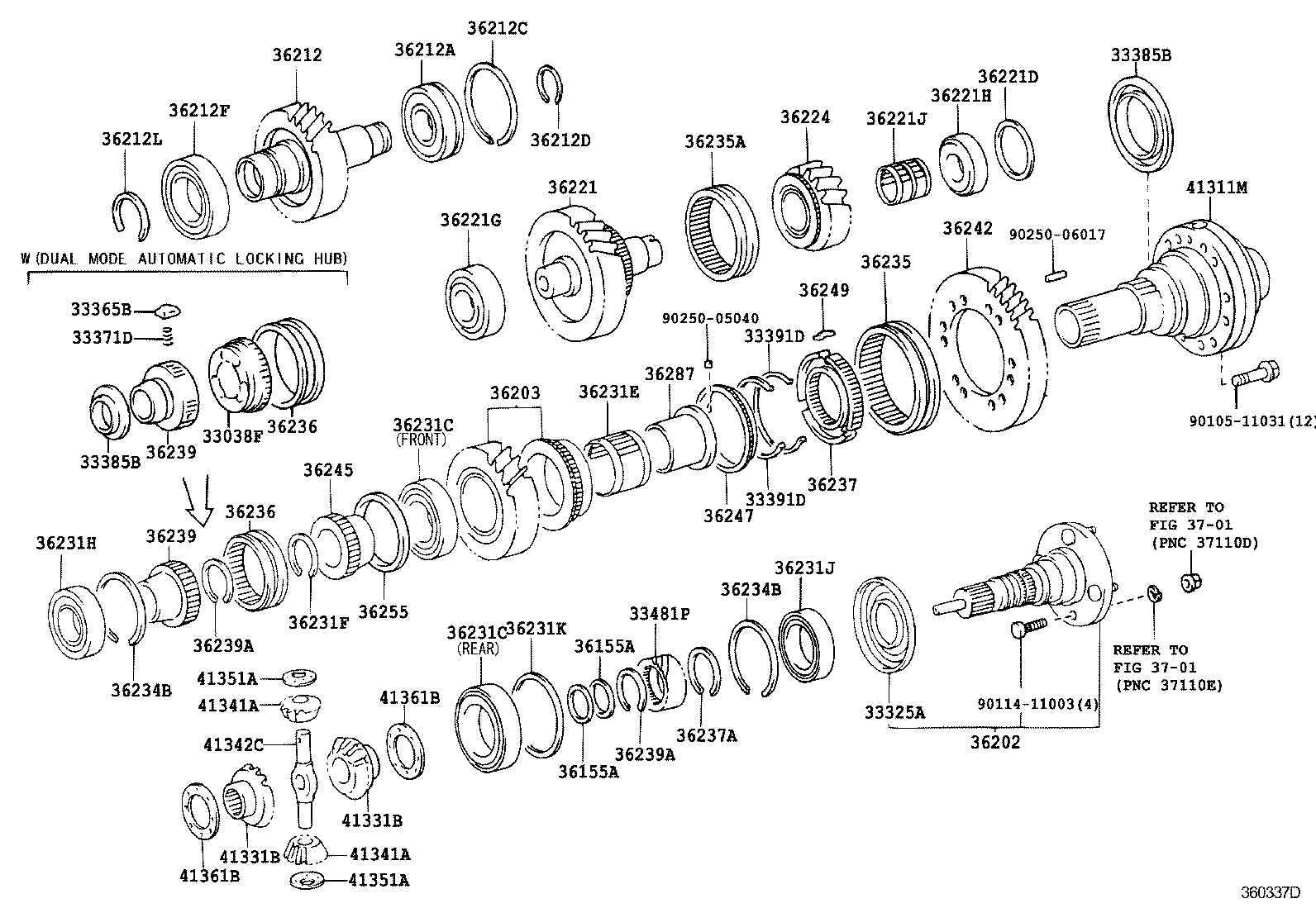  LAND CRUISER 100 105 |  TRANSFER GEAR