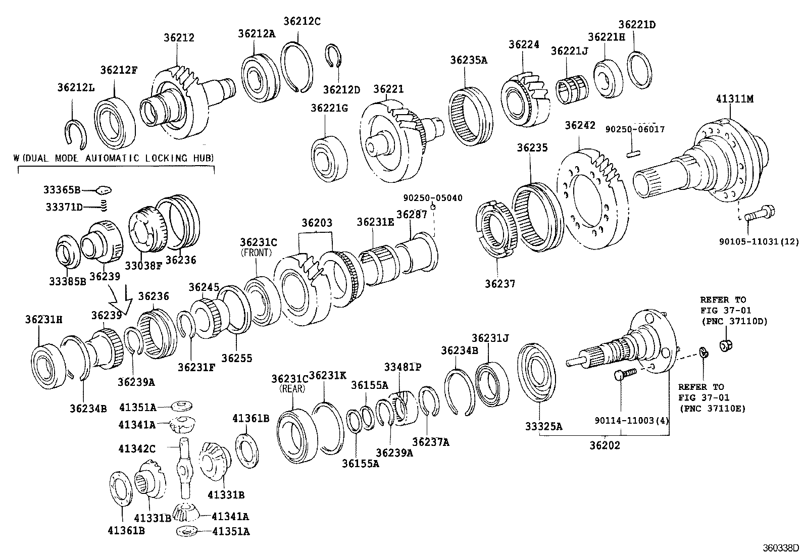  LAND CRUISER 100 105 |  TRANSFER GEAR