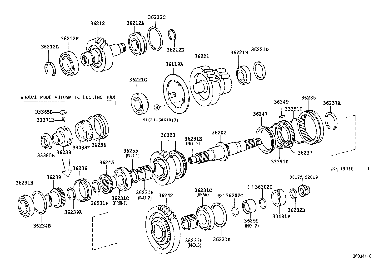 LAND CRUISER 100 105 |  TRANSFER GEAR