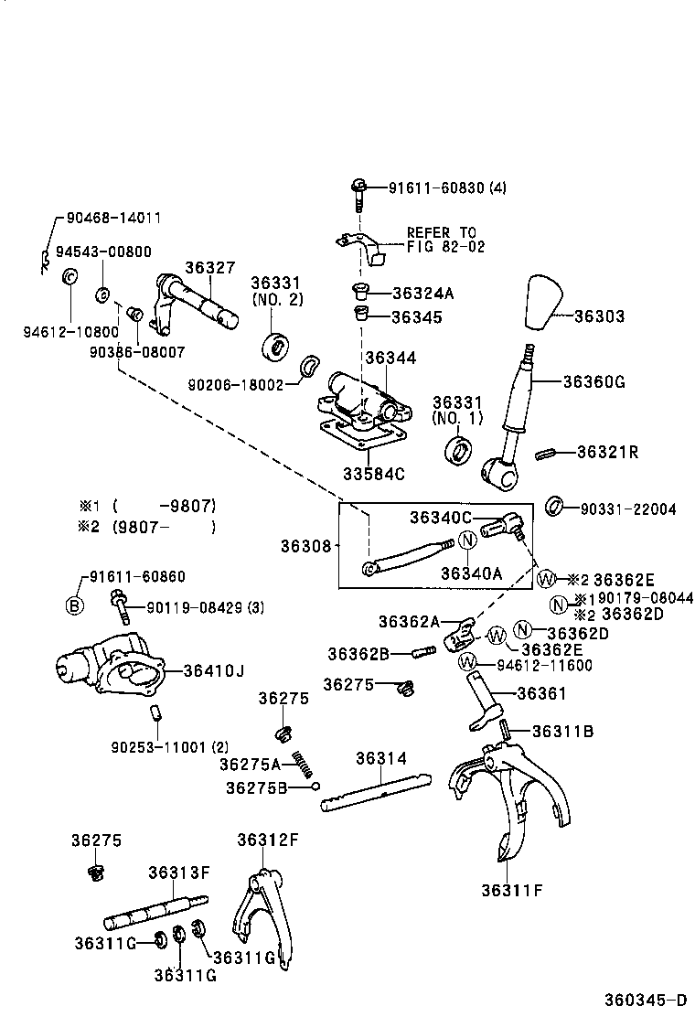  LAND CRUISER 100 105 |  TRANSFER LEVER SHIFT ROD