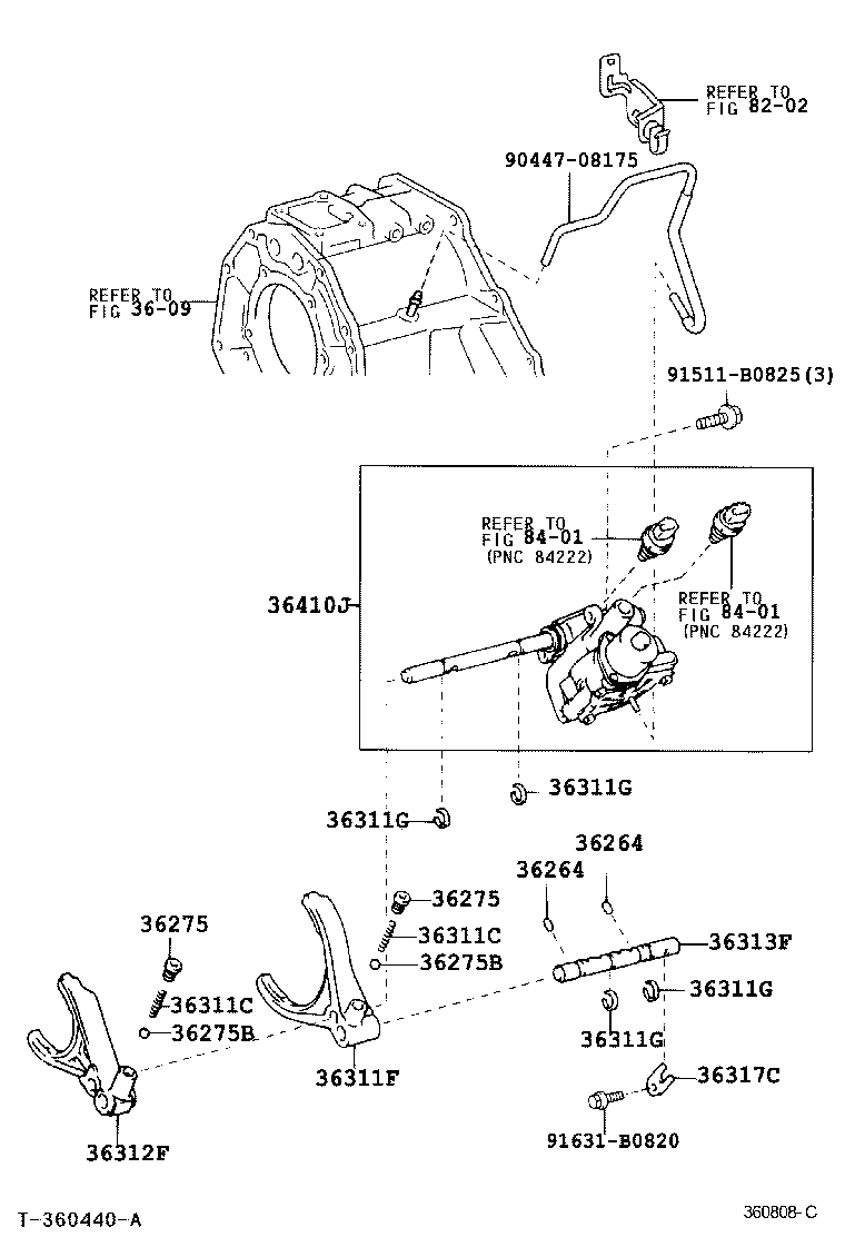  4RUNNER |  TRANSFER LEVER SHIFT ROD