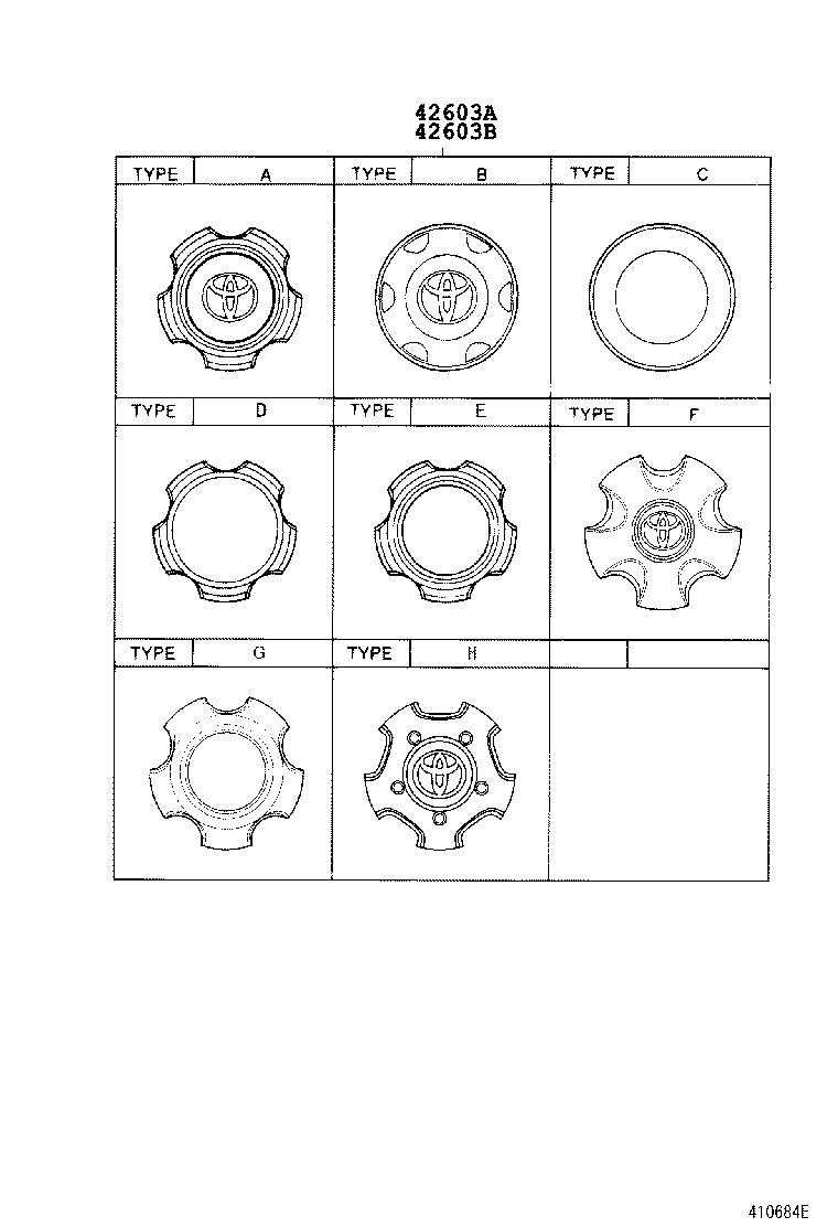  LAND CRUISER 100 105 |  DISC WHEEL WHEEL CAP