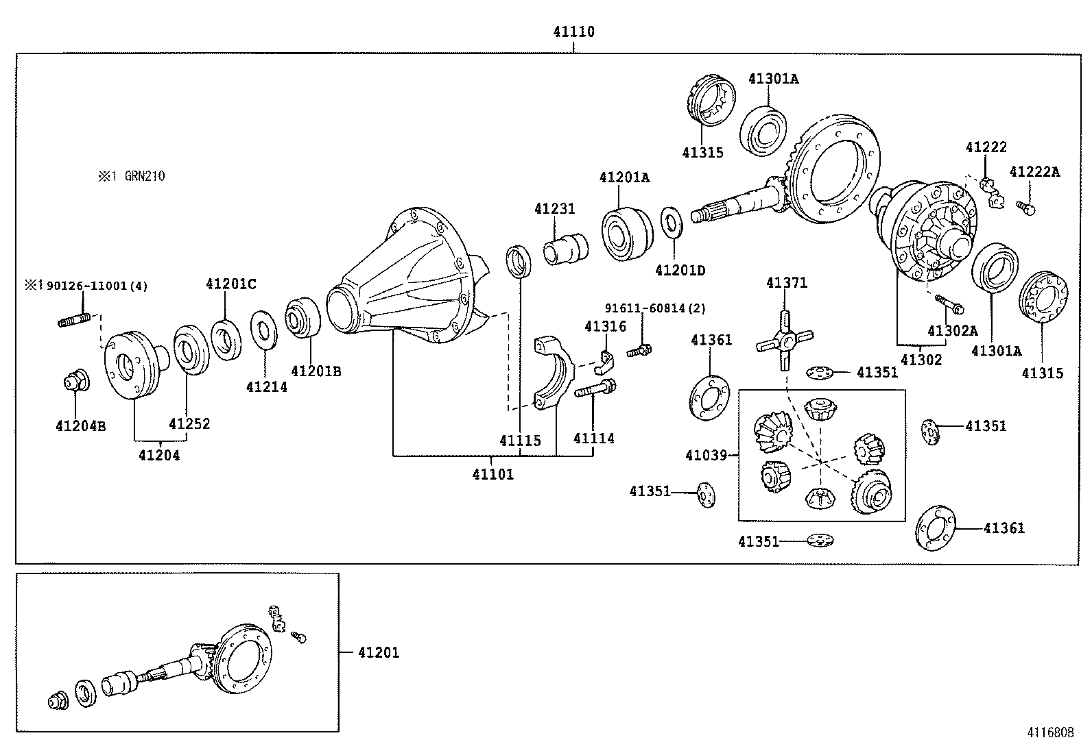  4RUNNER |  REAR AXLE HOUSING DIFFERENTIAL