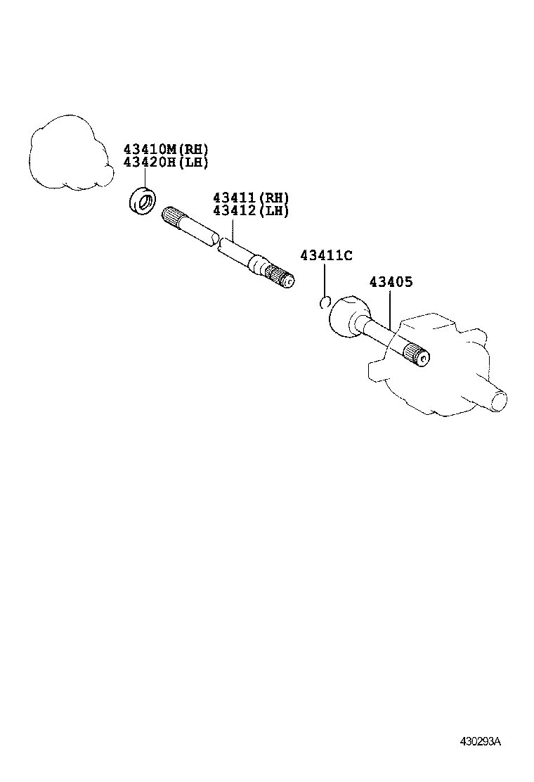  LAND CRUISER 100 105 |  FRONT DRIVE SHAFT
