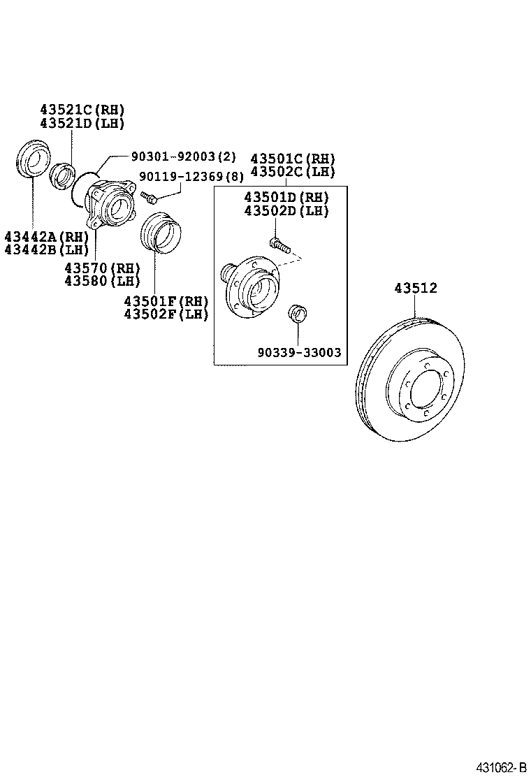  4RUNNER |  FRONT AXLE HUB