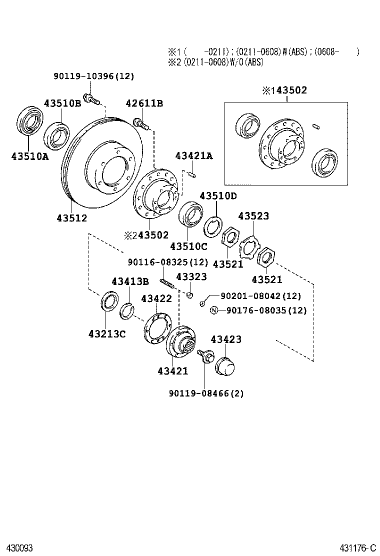  HIACE HIACE S B V |  FRONT AXLE HUB