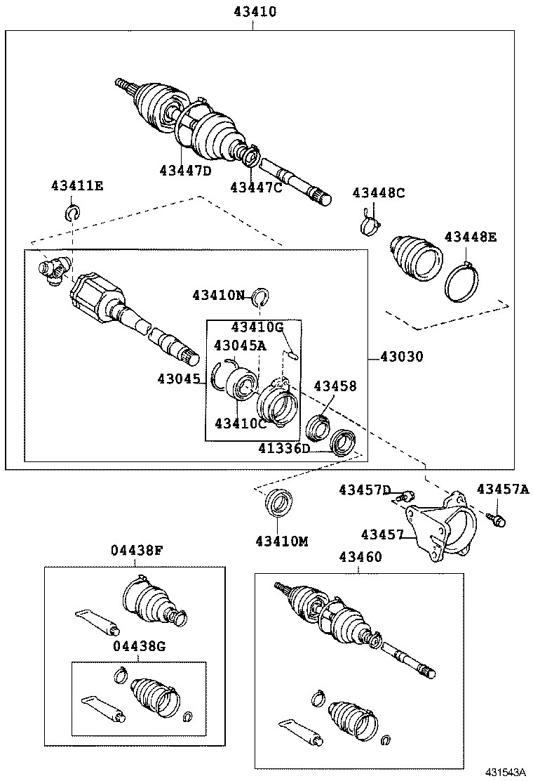  WISH |  FRONT DRIVE SHAFT
