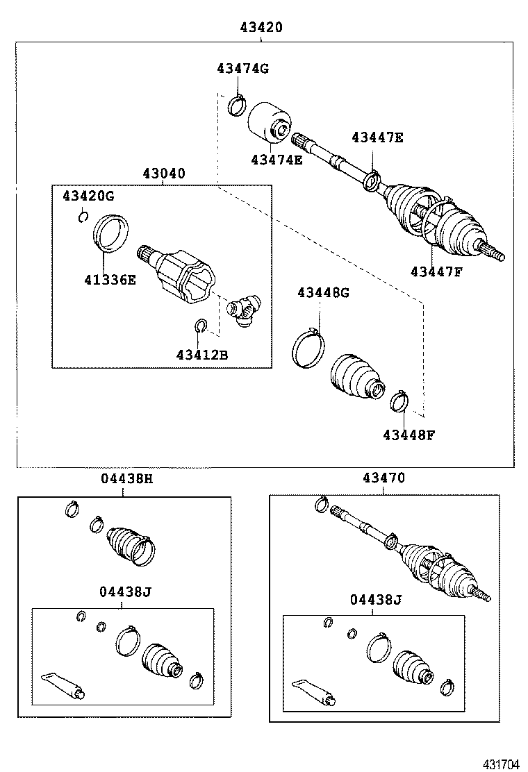  CAMRY AURION HV ARL |  FRONT DRIVE SHAFT
