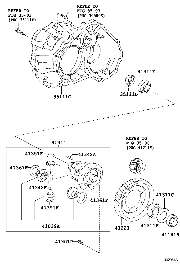  AVENSIS |  FRONT AXLE HOUSING DIFFERENTIAL