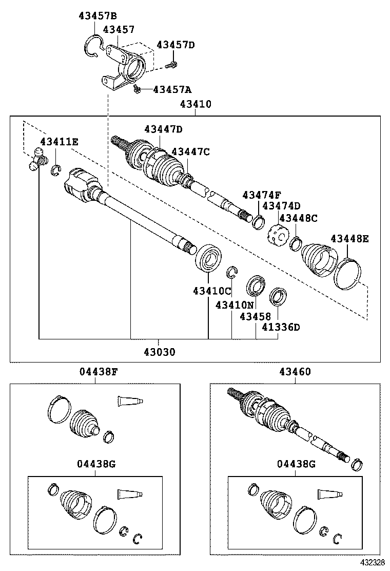  CAMRY AURION HV ARL |  FRONT DRIVE SHAFT