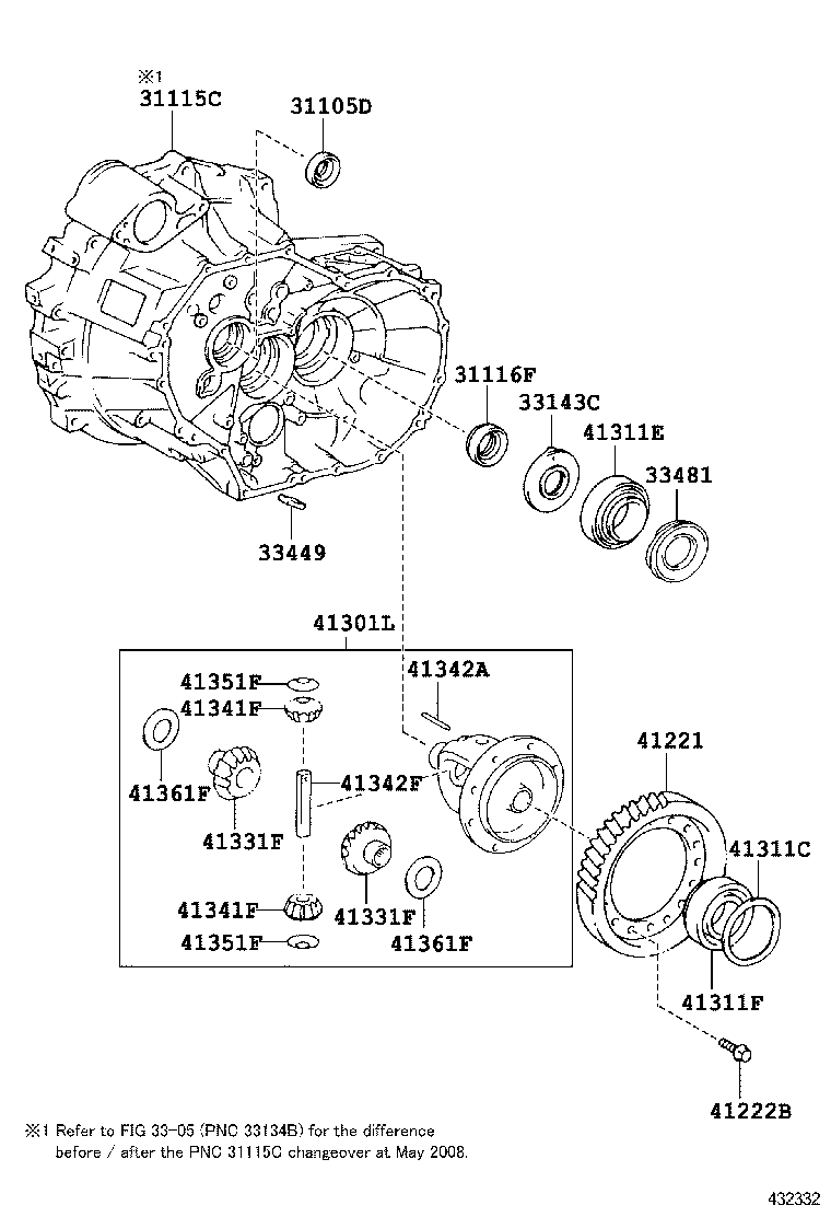  CAMRY AURION HV ARL |  FRONT AXLE HOUSING DIFFERENTIAL