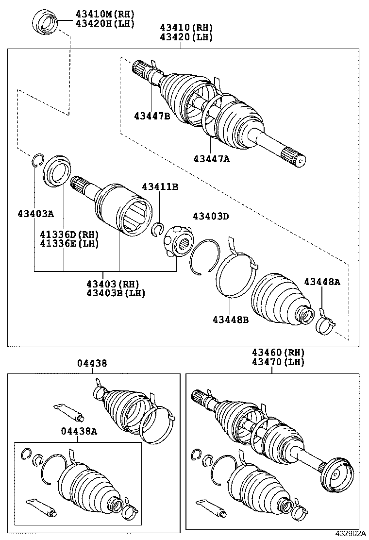  LAND CRUISER 100 105 |  FRONT DRIVE SHAFT