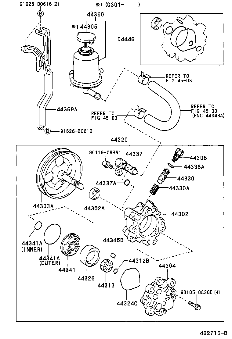  RAV4 |  VANE PUMP RESERVOIR POWER STEERING