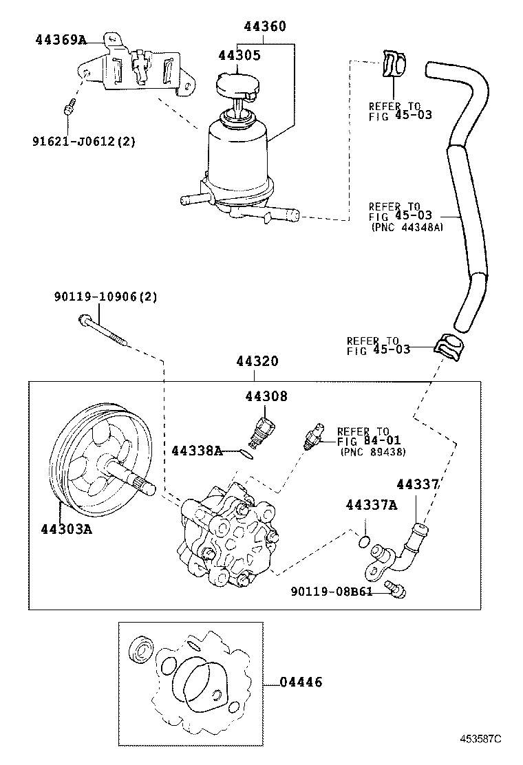  RAV4 |  VANE PUMP RESERVOIR POWER STEERING