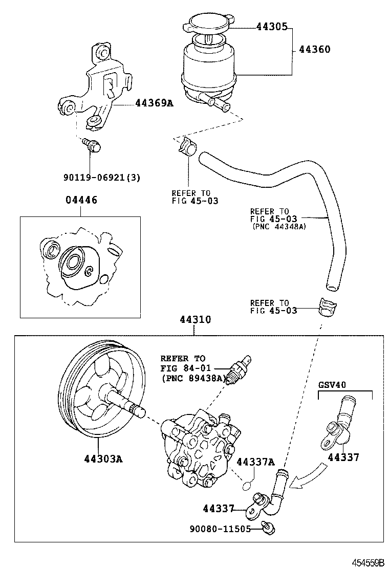  CAMRY AURION HV ARL |  VANE PUMP RESERVOIR POWER STEERING
