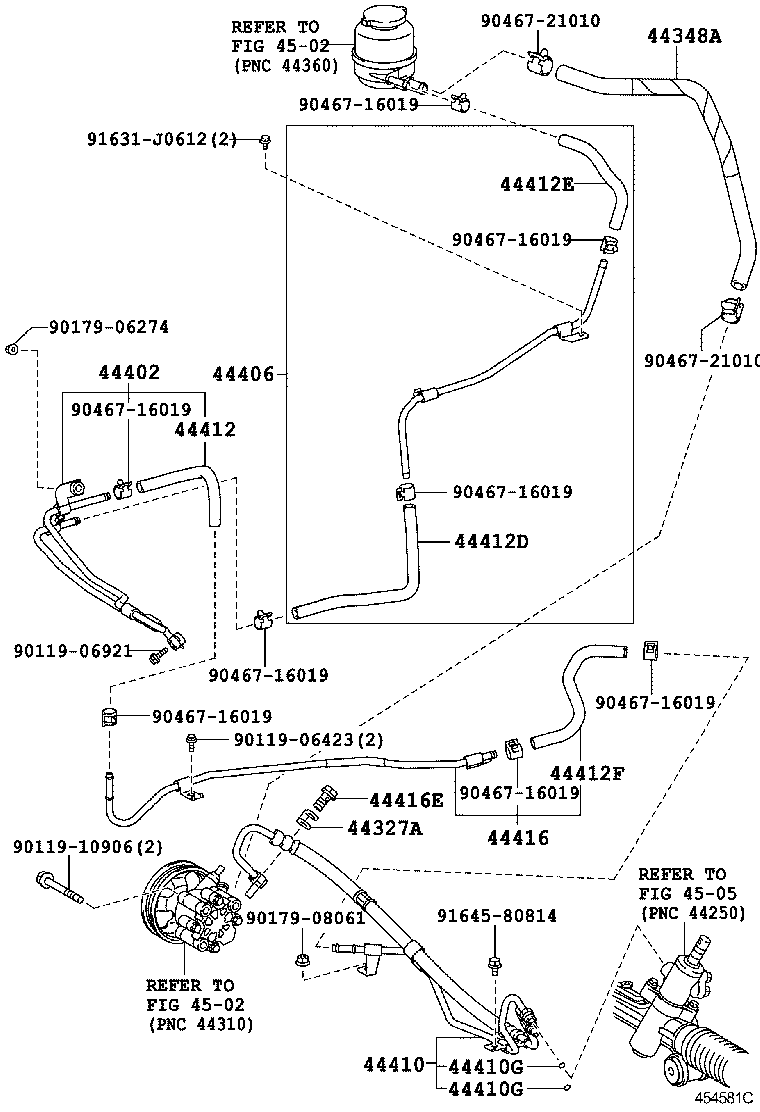  CAMRY AURION HV ARL |  POWER STEERING TUBE