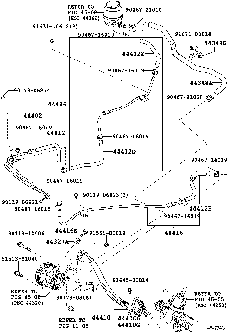  CAMRY AURION HV ARL |  POWER STEERING TUBE