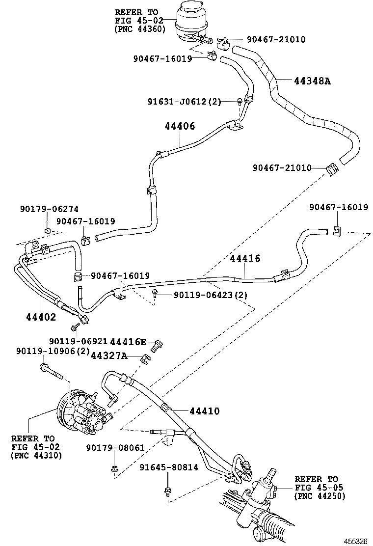  CAMRY AURION HV ARL |  POWER STEERING TUBE