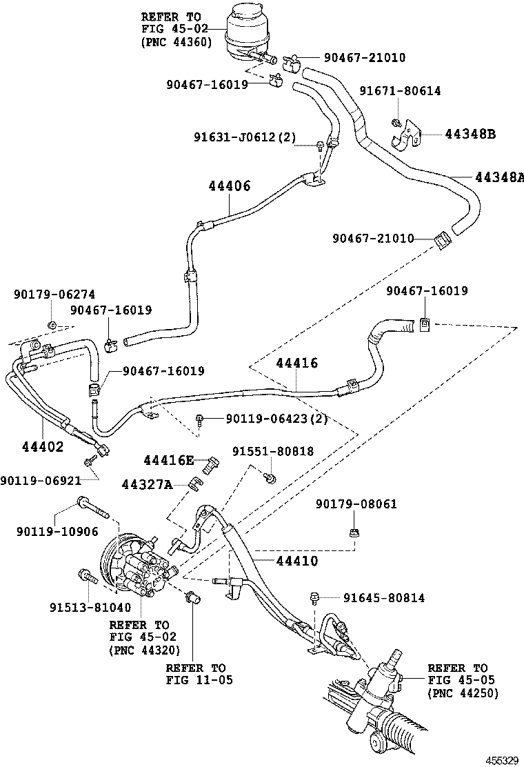  CAMRY AURION HV ARL |  POWER STEERING TUBE