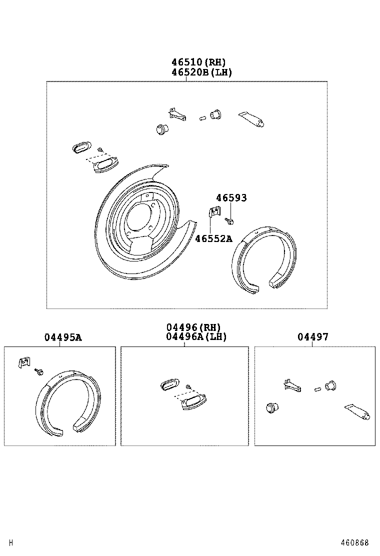  CAMRY AURION HV ARL |  PARKING BRAKE CABLE