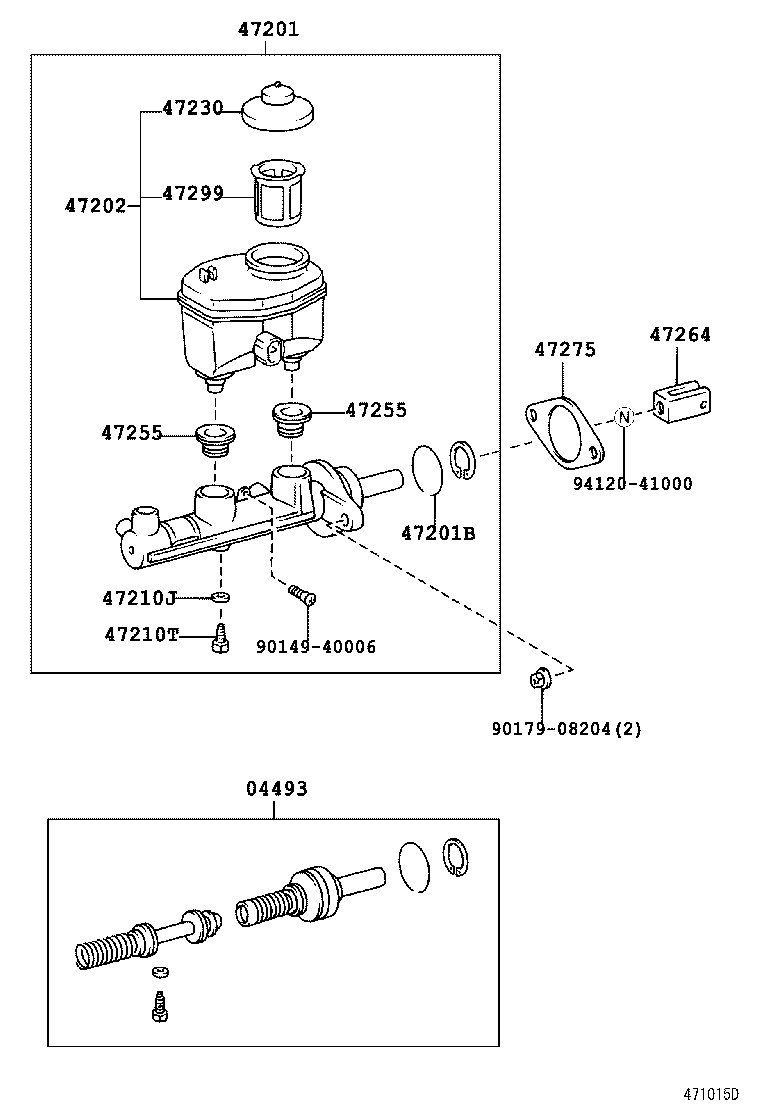  LAND CRUISER 100 105 |  BRAKE MASTER CYLINDER
