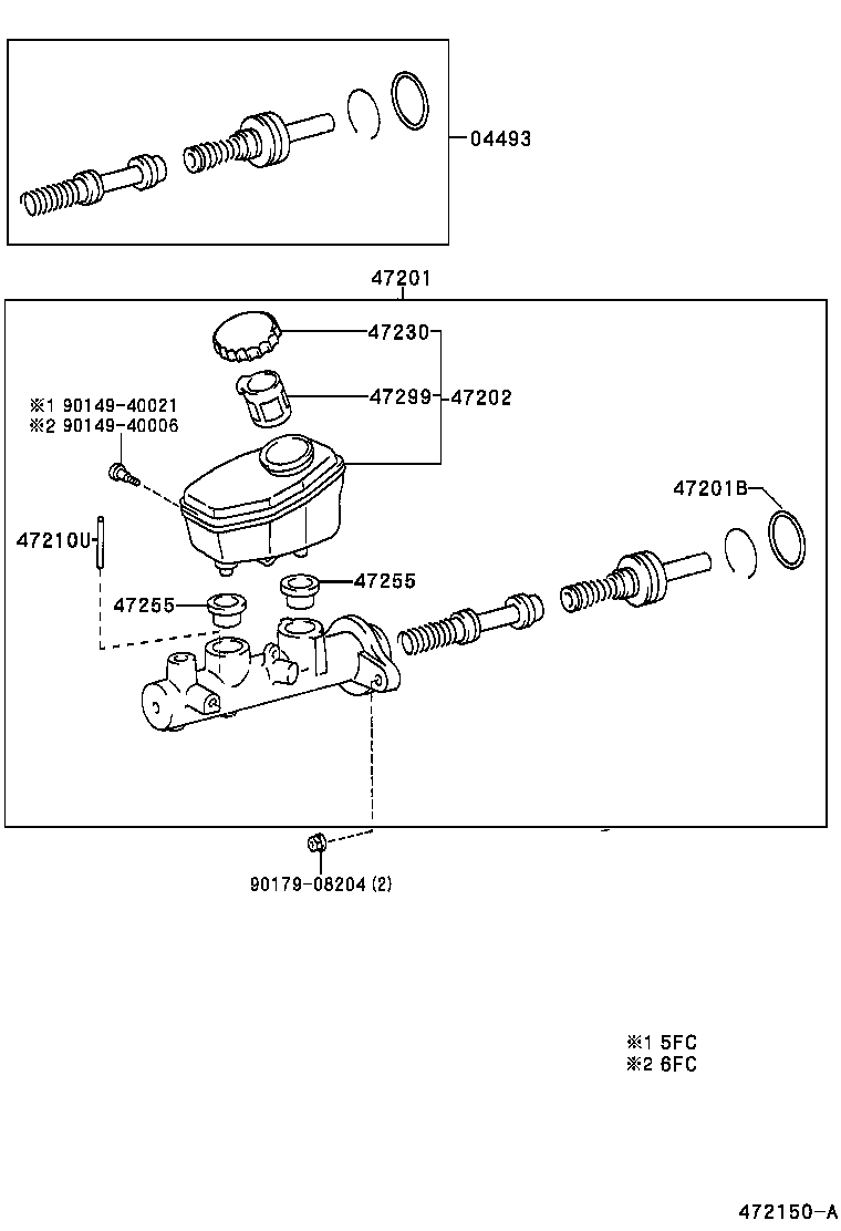  LS430 |  BRAKE MASTER CYLINDER