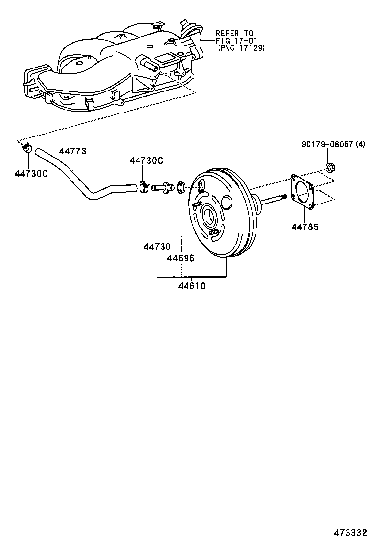  4RUNNER |  BRAKE BOOSTER VACUUM TUBE