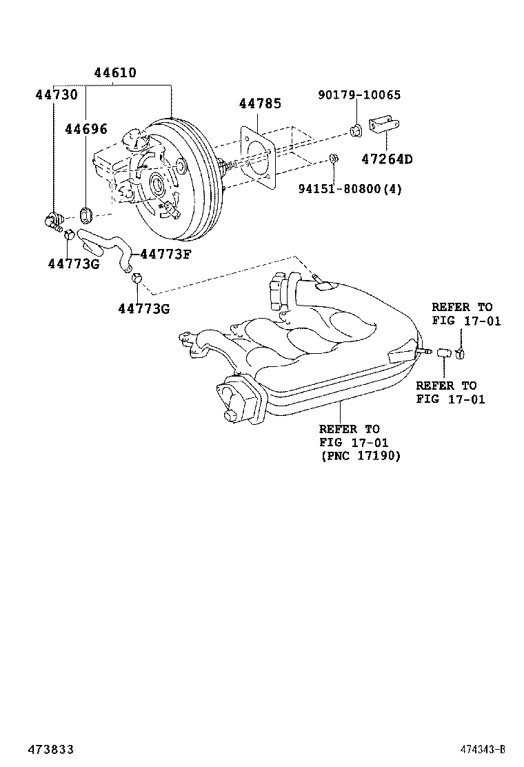  CROWN |  BRAKE BOOSTER VACUUM TUBE