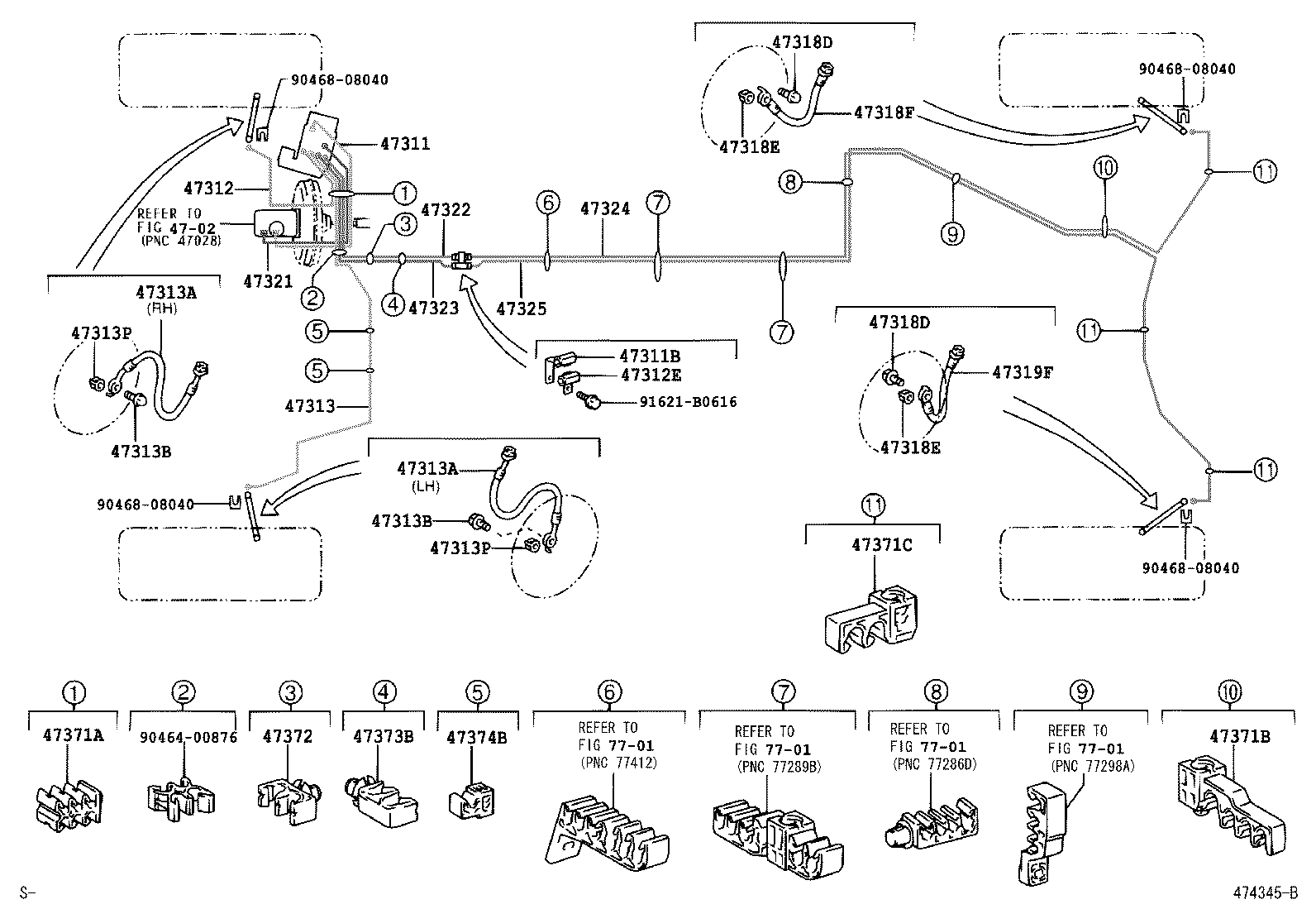 CROWN |  BRAKE TUBE CLAMP