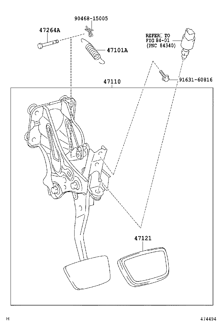  CROWN CHINA |  BRAKE PEDAL BRACKET