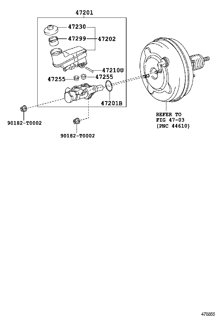  CAMRY AURION HV ARL |  BRAKE MASTER CYLINDER