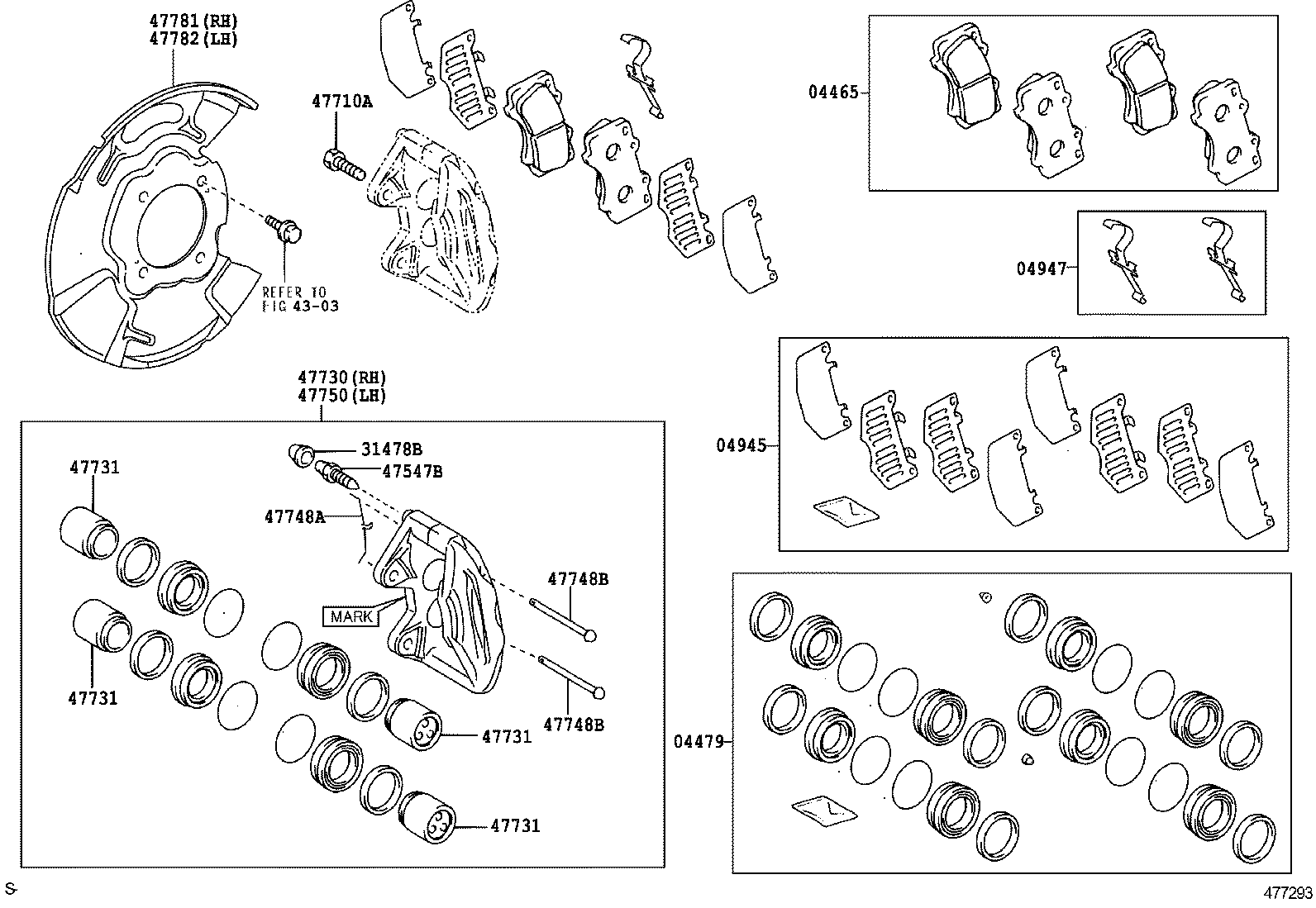  HILUX |  FRONT DISC BRAKE CALIPER DUST COVER