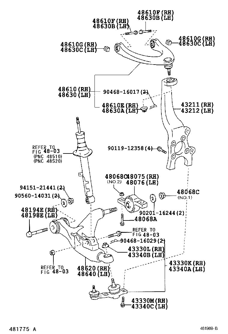  CROWN |  FRONT AXLE ARM STEERING KNUCKLE