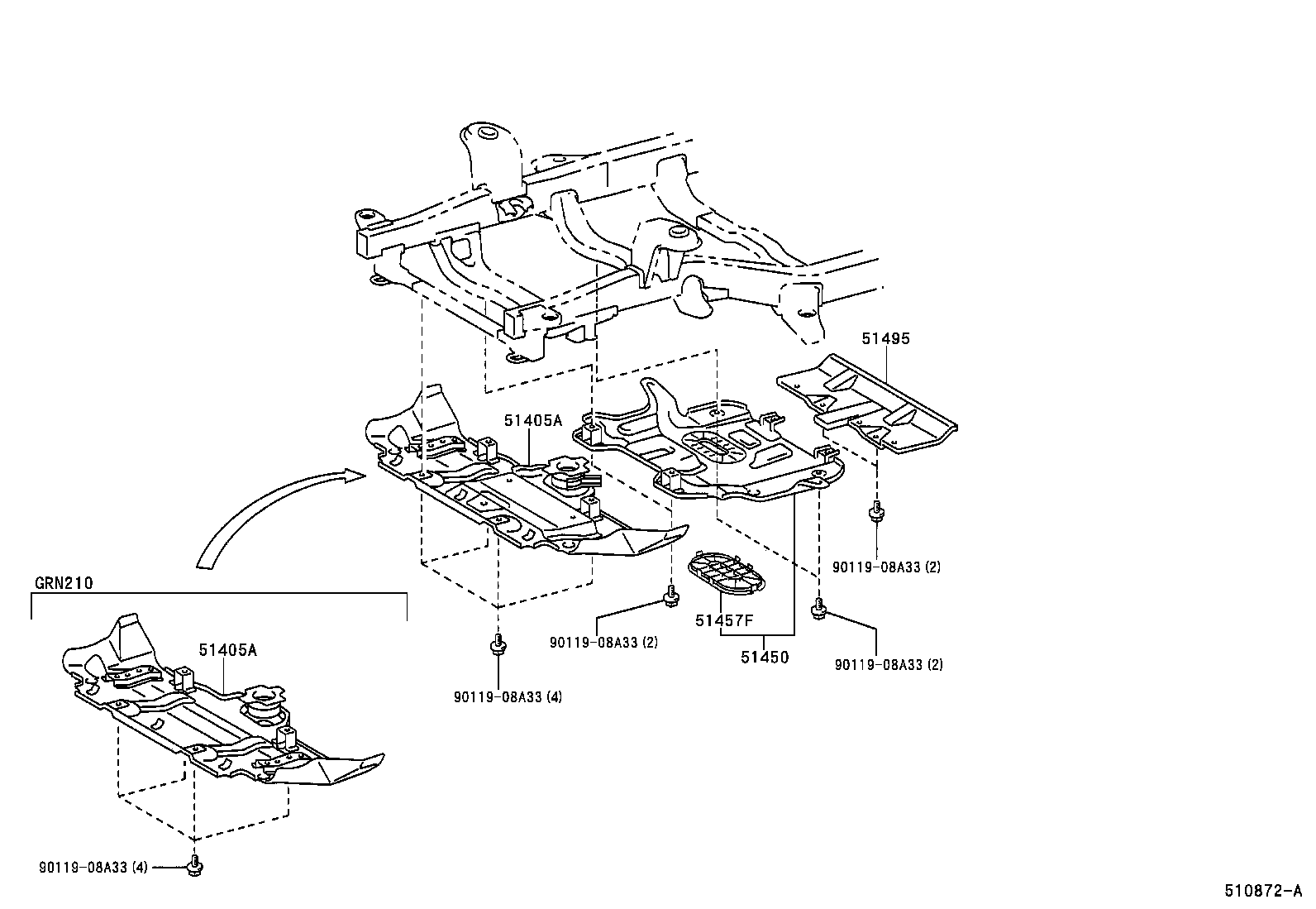  4RUNNER |  SUSPENSION CROSSMEMBER UNDER COVER