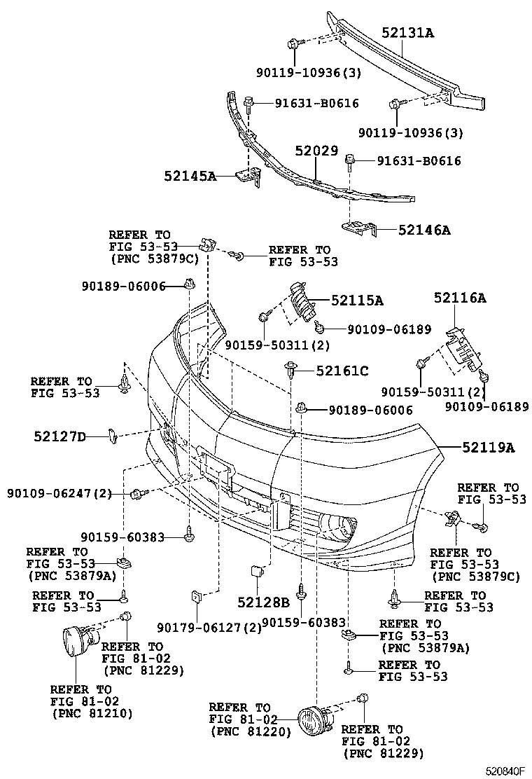  ALPHARD |  FRONT BUMPER BUMPER STAY