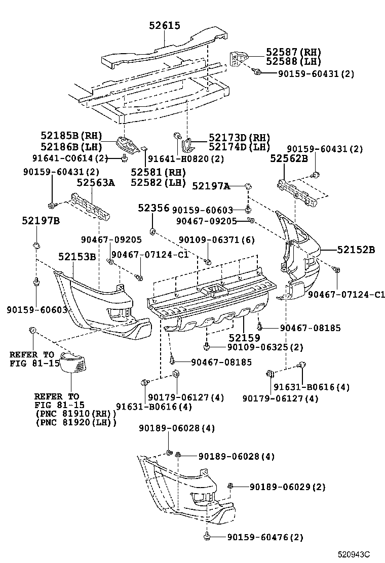  4RUNNER |  REAR BUMPER BUMPER STAY