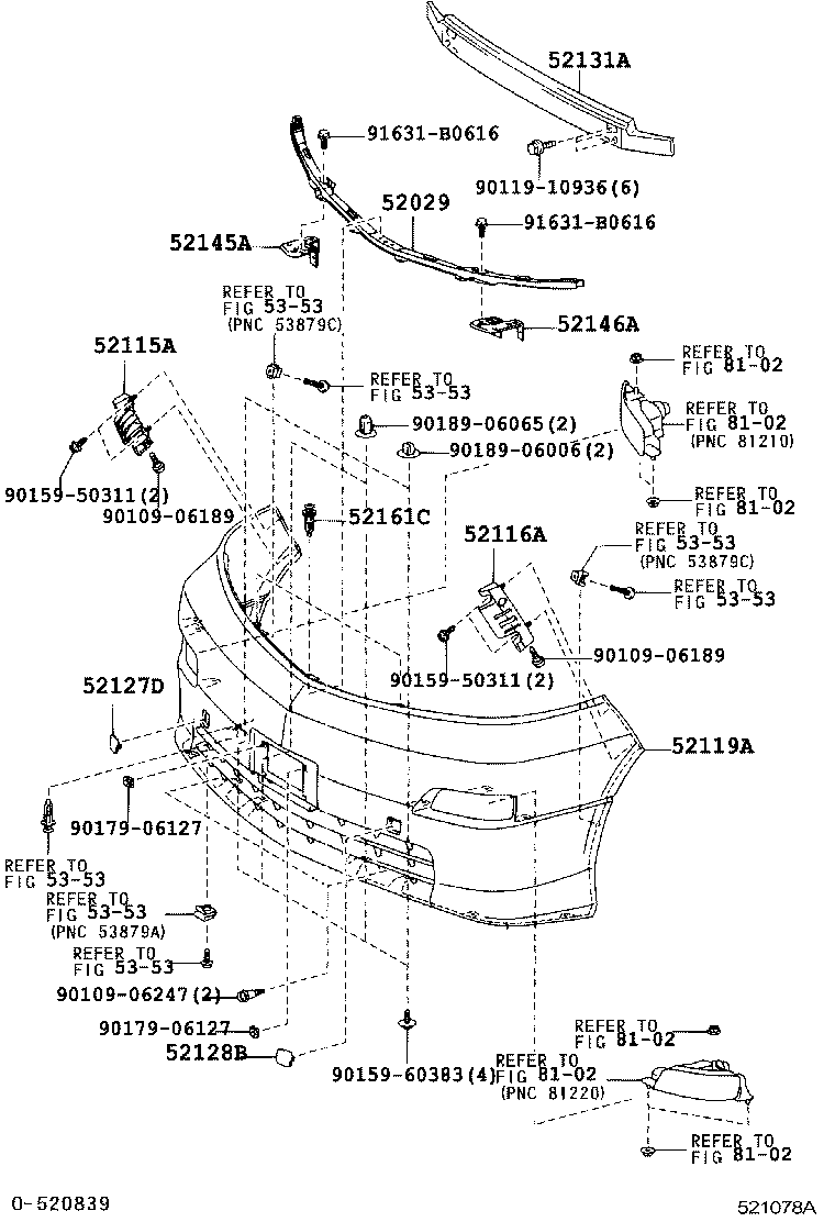  ALPHARD |  FRONT BUMPER BUMPER STAY