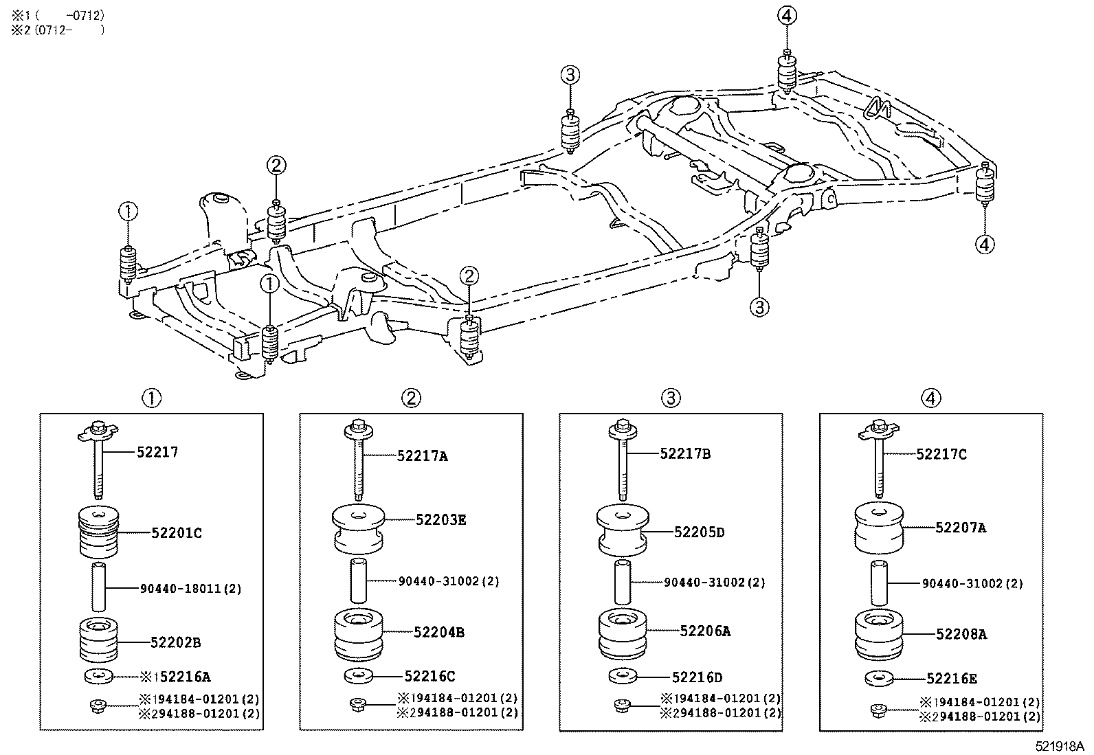 4RUNNER |  CAB MOUNTING BODY MOUNTING