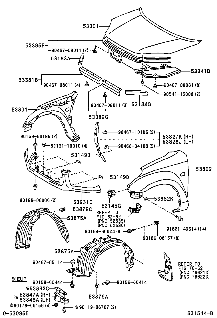  RAV4 |  HOOD FRONT FENDER