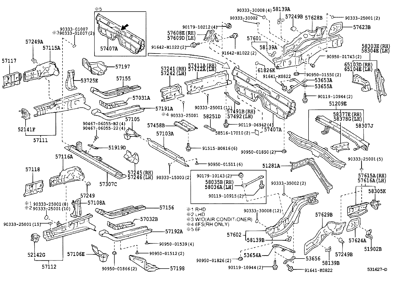  MR2 |  FLOOR SIDE MEMBER