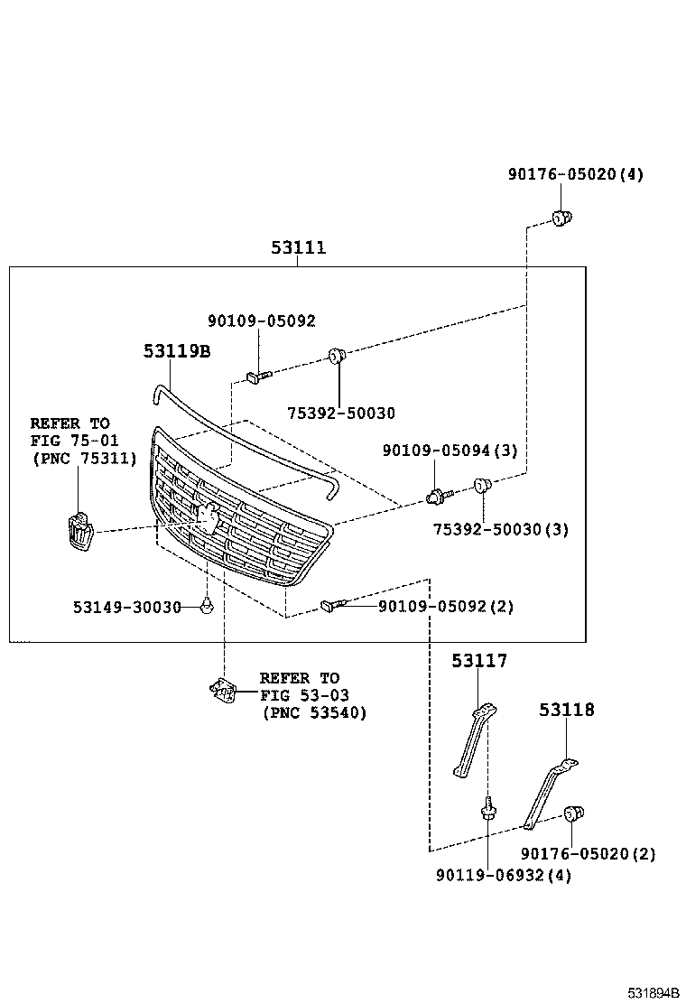  CROWN CHINA |  RADIATOR GRILLE